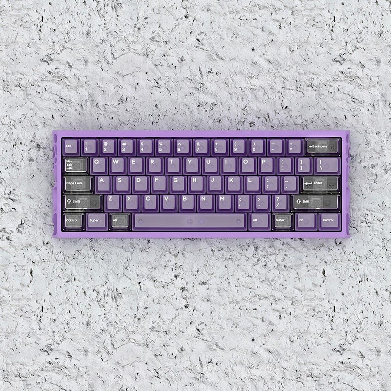 Y&D Mechanical Gaming Keyboard - Deep Purple & White - Contour Keycaps - PC Gamers Keyboard - Image 4